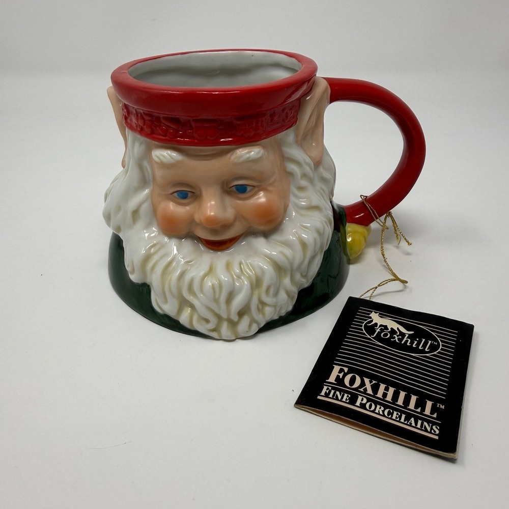 Possible Dreams Vintage Christmas Elf Mug MCM midcentury pixie‎ Santa